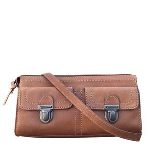 Fossil Tan Leather Bag